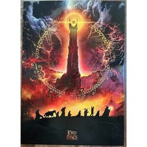 Lord of the Rings Displate Steel Embossed Poster 17.7" x 12.6" w Mounting Magnet